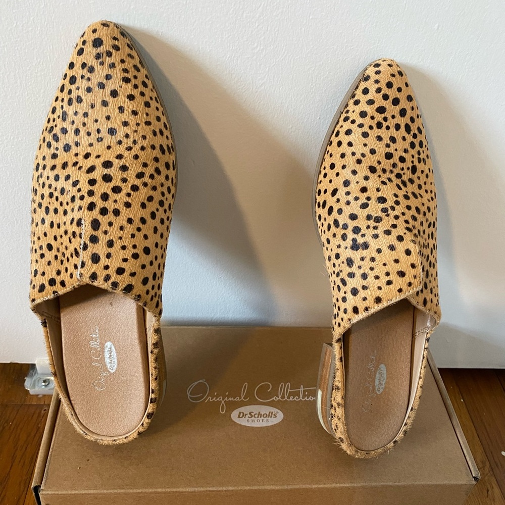 Size 6.5 Cheetah Dr Scholls Slides